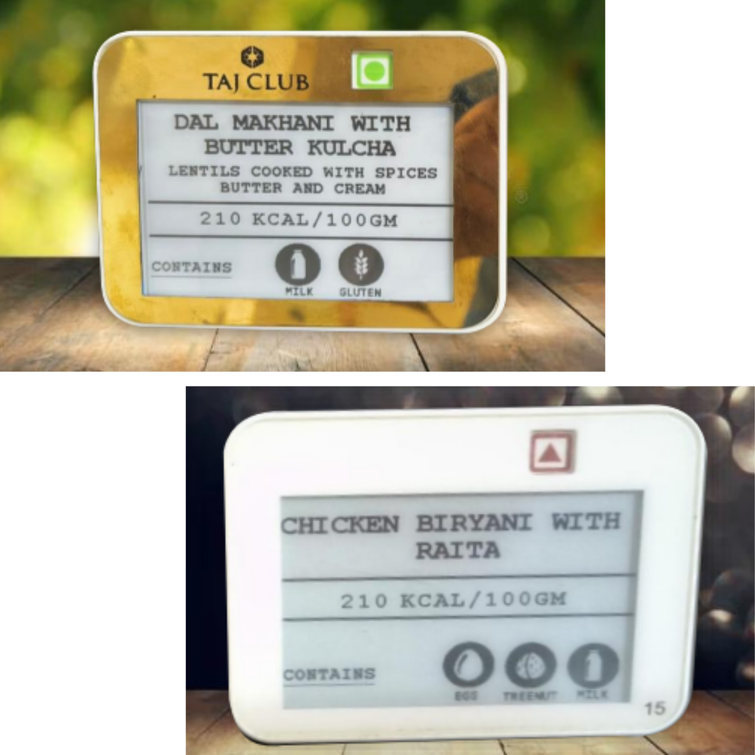 Delight Electronic Shelf Label – 2.9" & 3.52" Digital Buffet Display Tag with Bluetooth E Ink