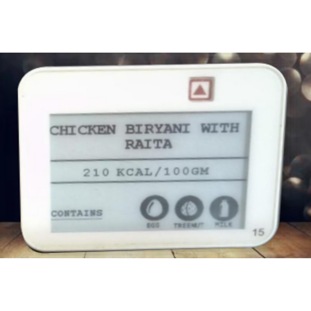 Delight Electronic Shelf Label – 2.9" & 3.52" Digital Buffet Display Tag with Bluetooth E Ink