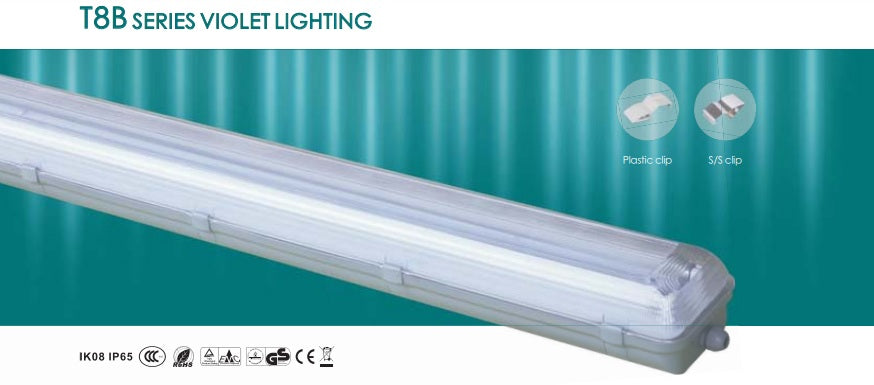 Violet V3136B IP65 T8 4Ft Weatherproof Light Fitting