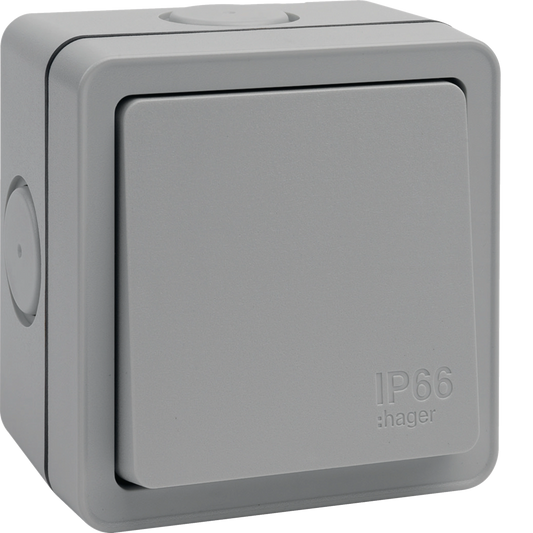 Hager IP66 WXPDP84 1G 20A DP Switch