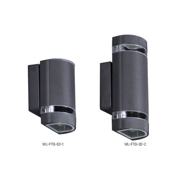 BK WL-FTG Series Black Finish Wall Light Fitting Without Bulb