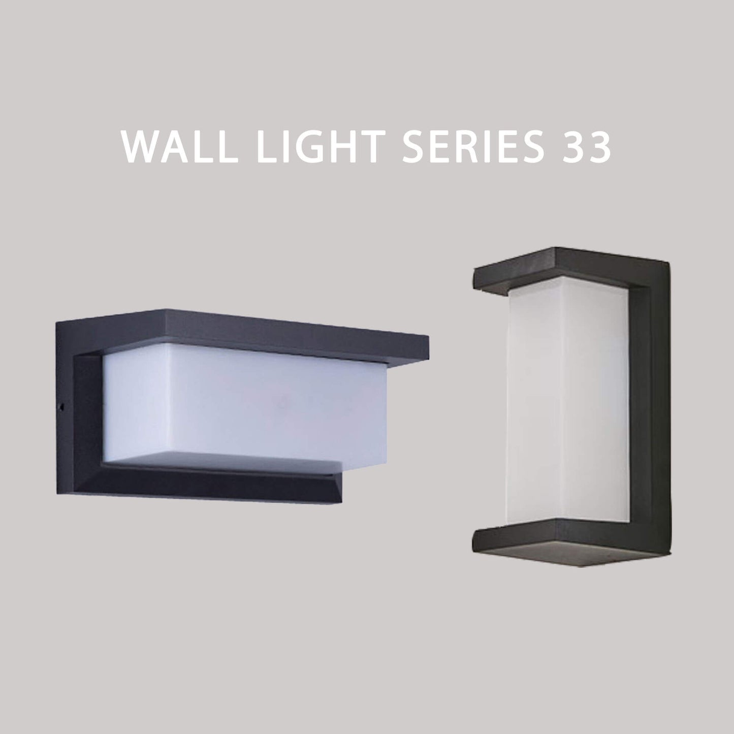 BK IP65 18W Black 3000K Wall Light-33