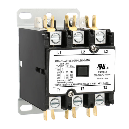 Baomain 40A AC Contactor Heavy Duty Air Conditioner Condenser Compressor Contactor HVAC Contactors Replacement UL Listed