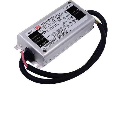 MEANWELL 96W 12V 8A IP67 Constant Voltage & Current Adjustable Led Driver-Ballast /Drivers-DELIGHT OptoElectronics Pte. Ltd