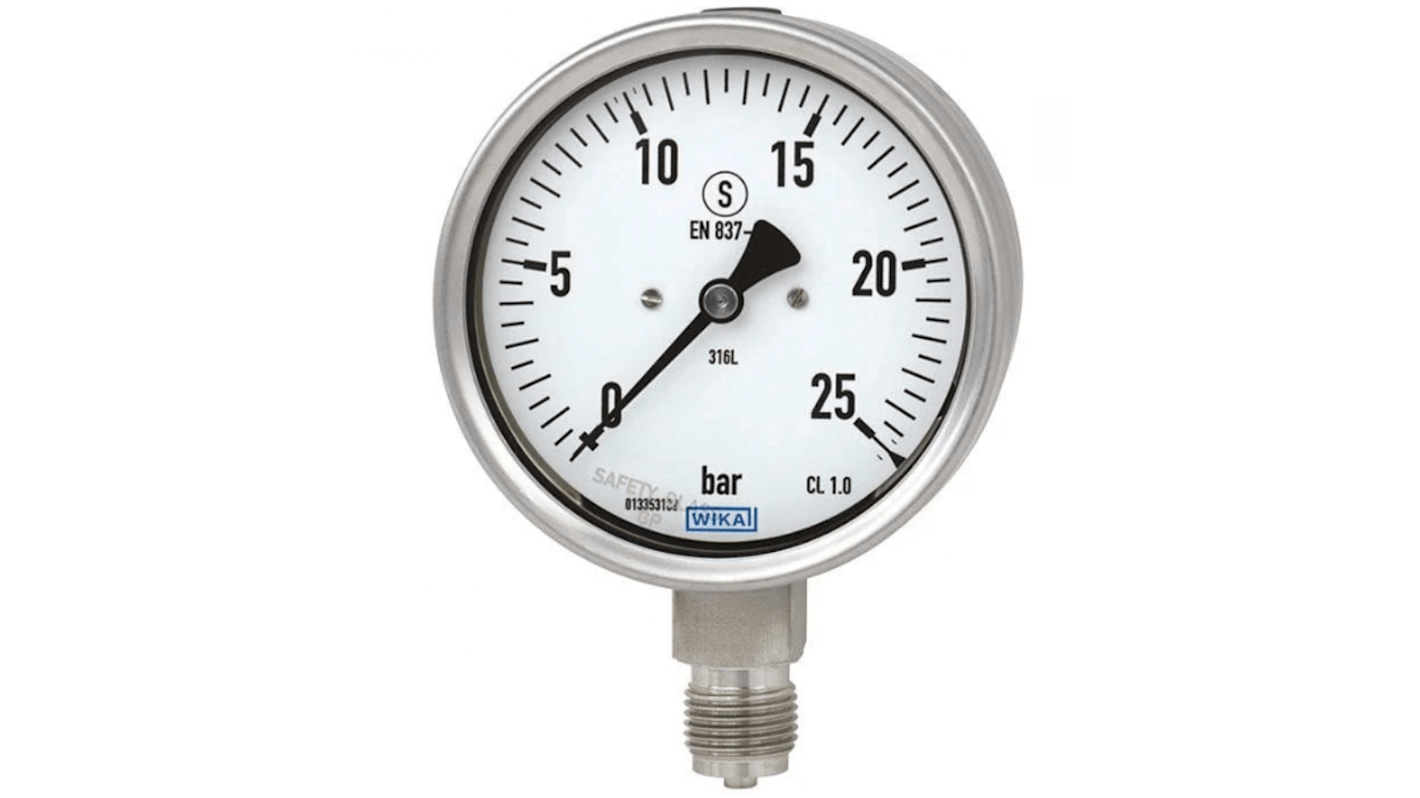 WIKA 63 mm G 1/4 Pressure Gauge – 2.5 bar