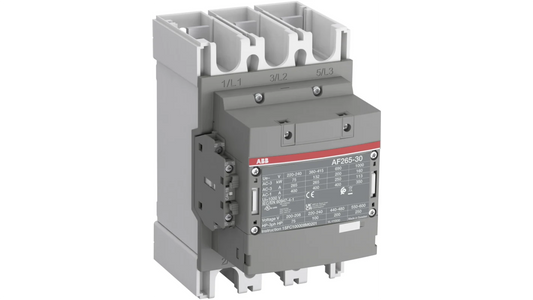 ABB AF265 Contactor, 24 V ac/dc Coil, 3-Pole, 400 A, 132 kW 60 V, 3 NO, 690V ac
