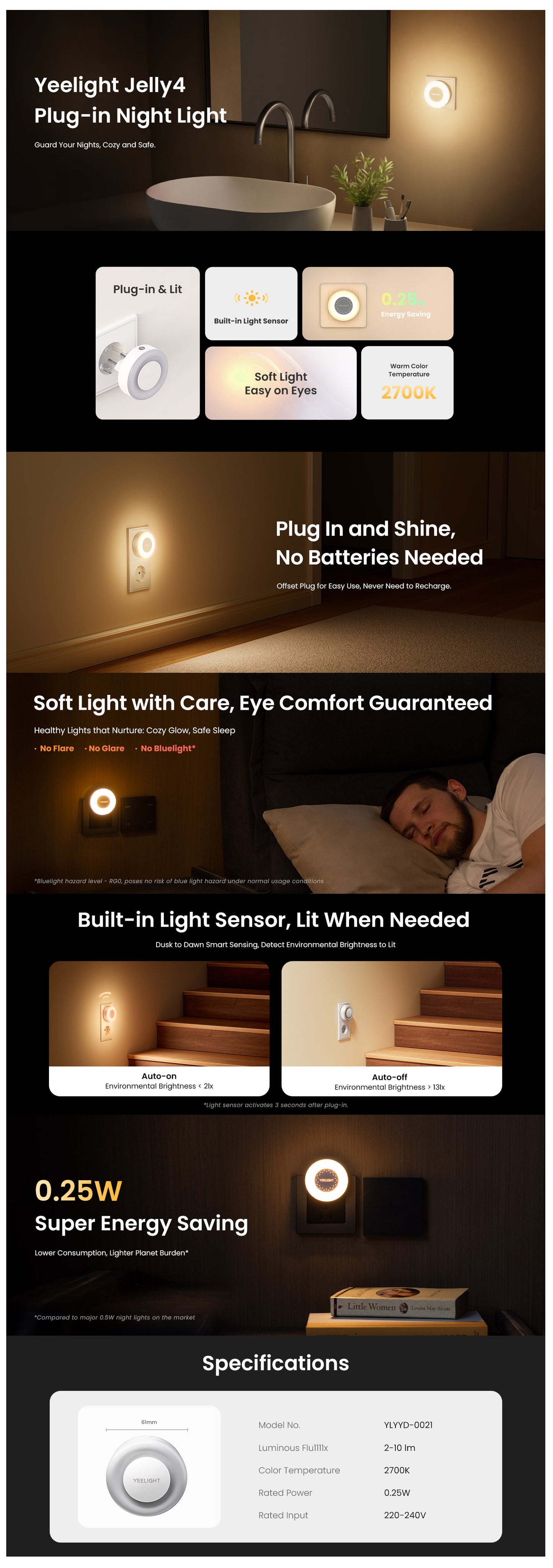 Yeelight Plug-in Night Light (2024)