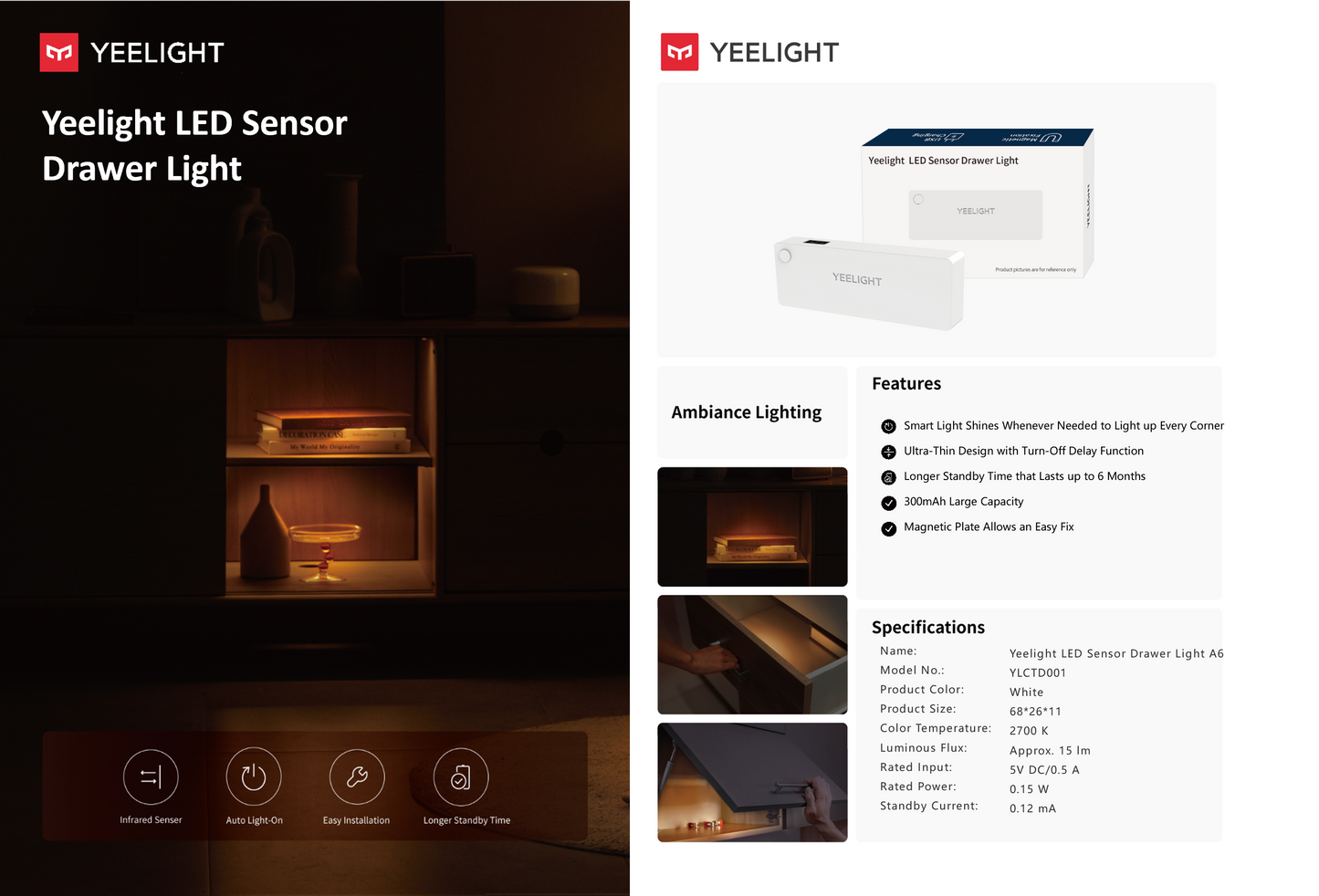 Yeelight Sensor Drawer Light