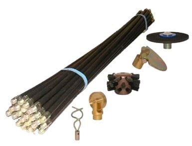 Aiko 25Pcs Black Rod Cleaner Sewage Cleaning Set