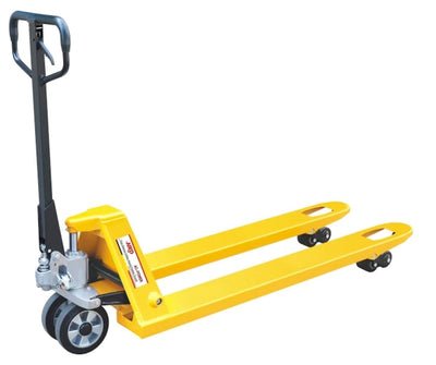 Aiko 3Ton Pallet Truck (550x1150x85 mm) Single Nylon Yellow Hand | Model : PT-CBY3N-550