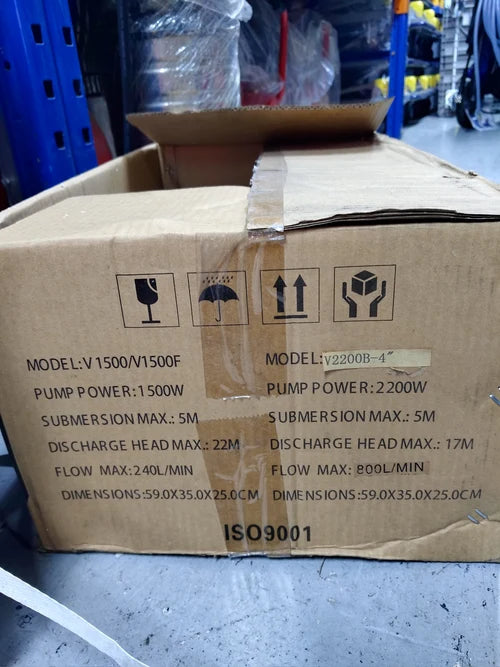Aiko V2200B-4 Sewage Pump (Hole) 4" 2200W | Model: WP-V2200B-4