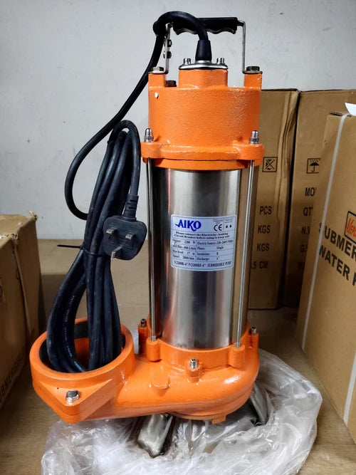 Aiko V2200B-4 Sewage Pump (Hole) 4" 2200W | Model: WP-V2200B-4