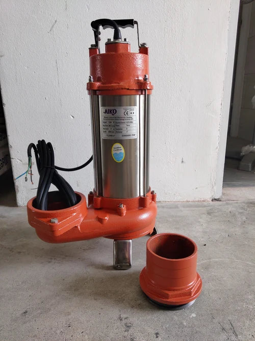 Aiko 4" Submersible Sewage Pump 415V 50Hz 3HP (Hole) Without Float | Model: WP-V2200B-4-415V