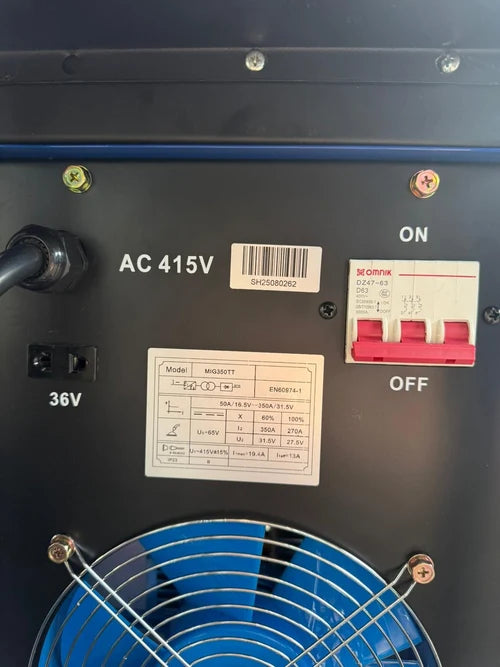 Aiko MIG350TT Welder (10M Wire Connect) 4M MIG24 + 3M Earth Cable +3M Gas Tube
