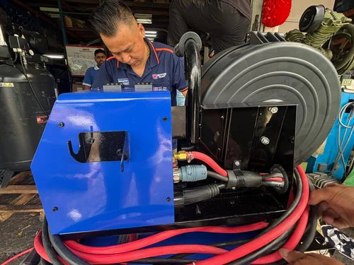 Aiko Mig500Tt Welder (10M Wire Conect) C/W4M Qtb500 Torch + 3M 50Mm2 Welding & Earth Cable
