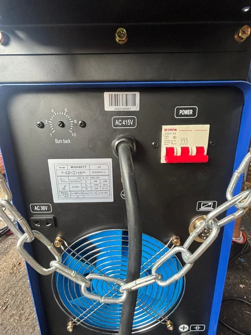 Aiko Mig500Tt Welder (10M Wire Conect) C/W4M Qtb500 Torch + 3M 50Mm2 Welding & Earth Cable
