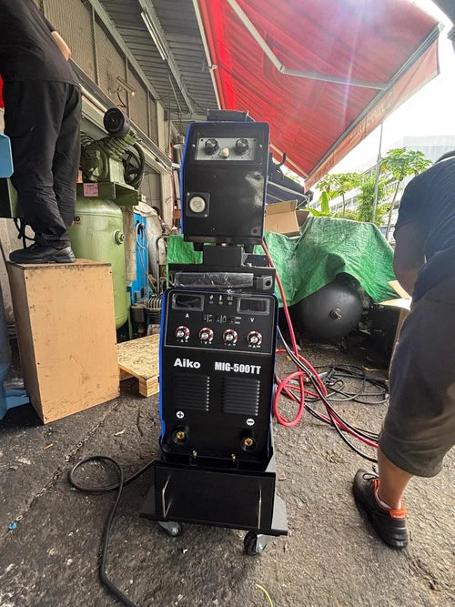 Aiko Mig500Tt Welder (10M Wire Conect) C/W4M Qtb500 Torch + 3M 50Mm2 Welding & Earth Cable