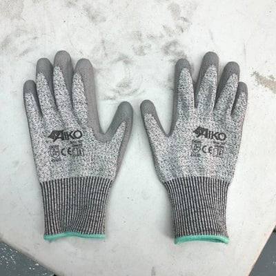 AIKO PU Grey Glove Level 5 Cut