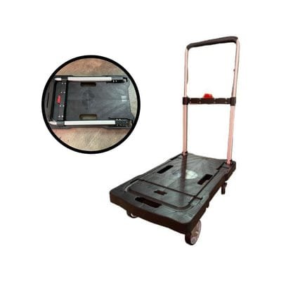 Aiko PVC Trolley 150kg Foldable Silent Black