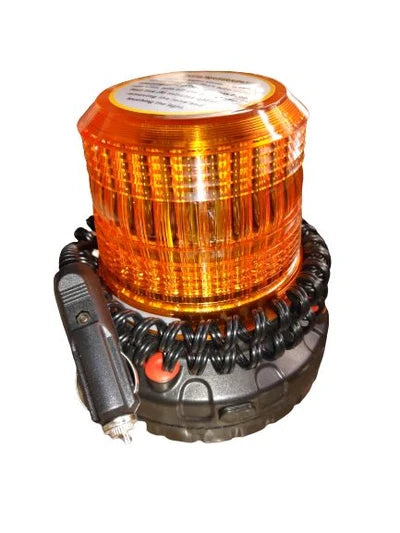 AIKO Yellow LED Revolving Warning Light with Magnetic Base and Car Plug | Model : RL-7712