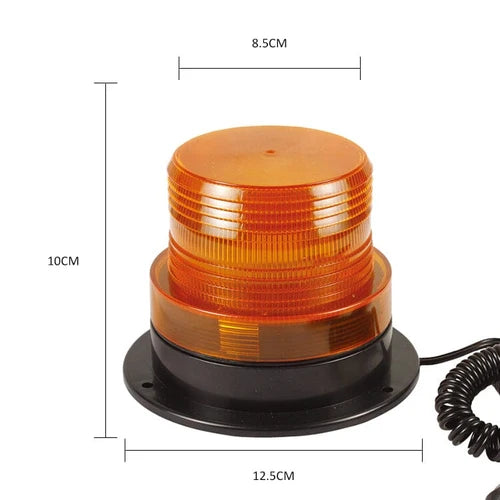 AIKO Yellow LED Warning Light (Revolving Lamp) with Car Plug | Model : RL-7713