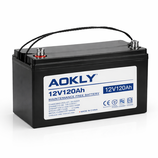 AOKLY 12V 120AH MAINTENANCE FREE BATTERY