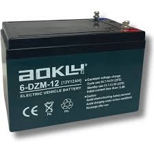 AOKLY 6-DZM-12 12V 12Ah Electric AGM Battery