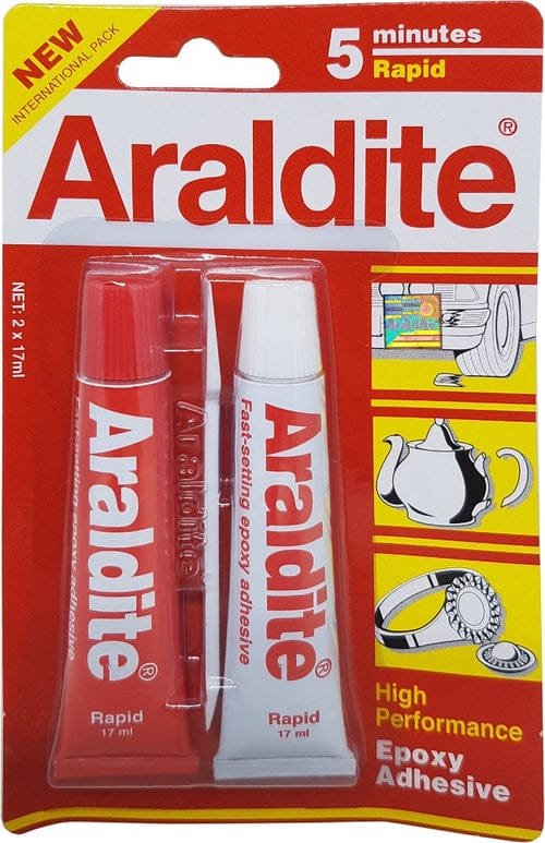 Araldite Red Rapid 5 minutes High performance Epoxy Adhesive