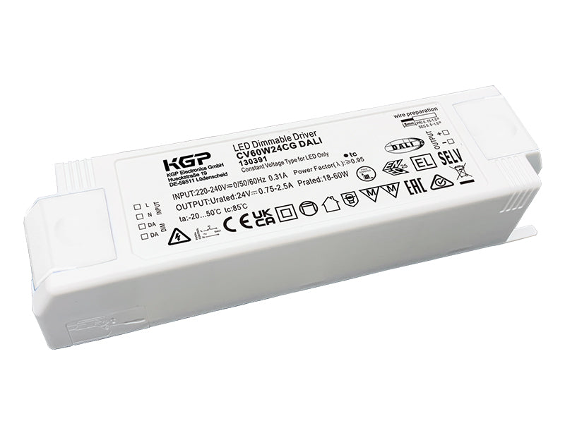 KGP LED  CV60W24CG 60W 24V Dali Dimmable Driver