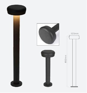 [China] Delight HEM-B1517	QIANT AC100-277V LED BOLLARD LIGHT