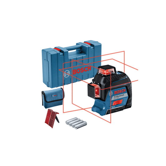 BOSCH GLL 3-80 PRO Line Measure| Red Line Laser | 3 x 360° Lines