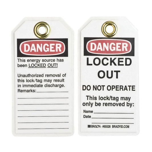 Brady Danger Lockout Tags 65526