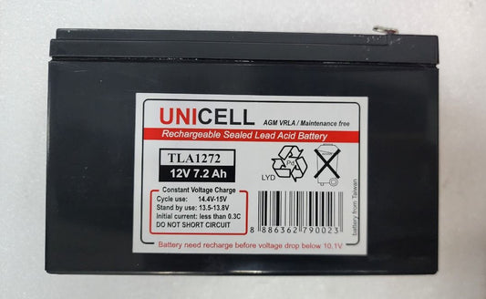 Unicell 12V 7.2Ah Taiwan battery