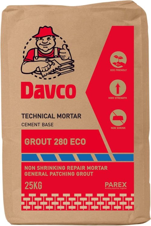 Davco 280 Eco Grout (25kg) (Non Shrinking Grout) | Model : GROUT-D280