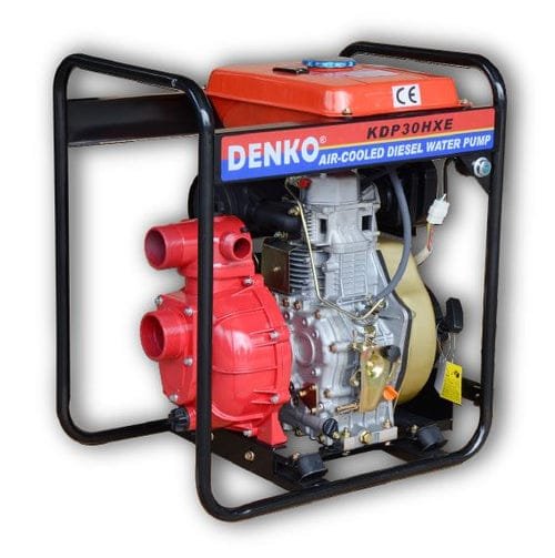 Denko 3" Diesel Water Pump With Electric Start C/W Ns40 Battery | Model : WP-KDP30HXE