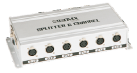 [China] DMX Spliter, DMX 512 standard signal; 6 Output: ports/3pins XLR-3 , 120V or 240VAC input