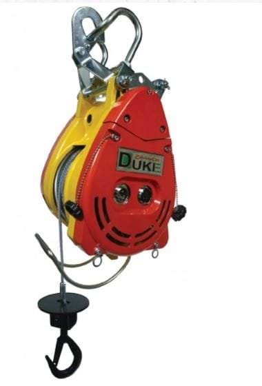 Duke Winch 230V , 500kg, 6mm x 40m Electric Mini Wire Rope Winch TH Series | Model : WIN-DU500TH