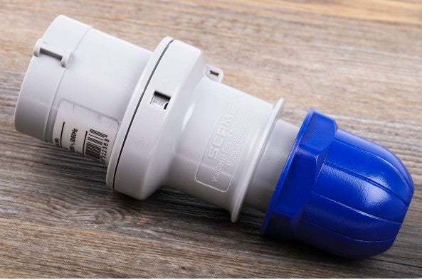 Scame IP44 Blue Cable Mount 2P + E Industrial Power Plug, Rated At 16A, 230 Vx 6Pcs