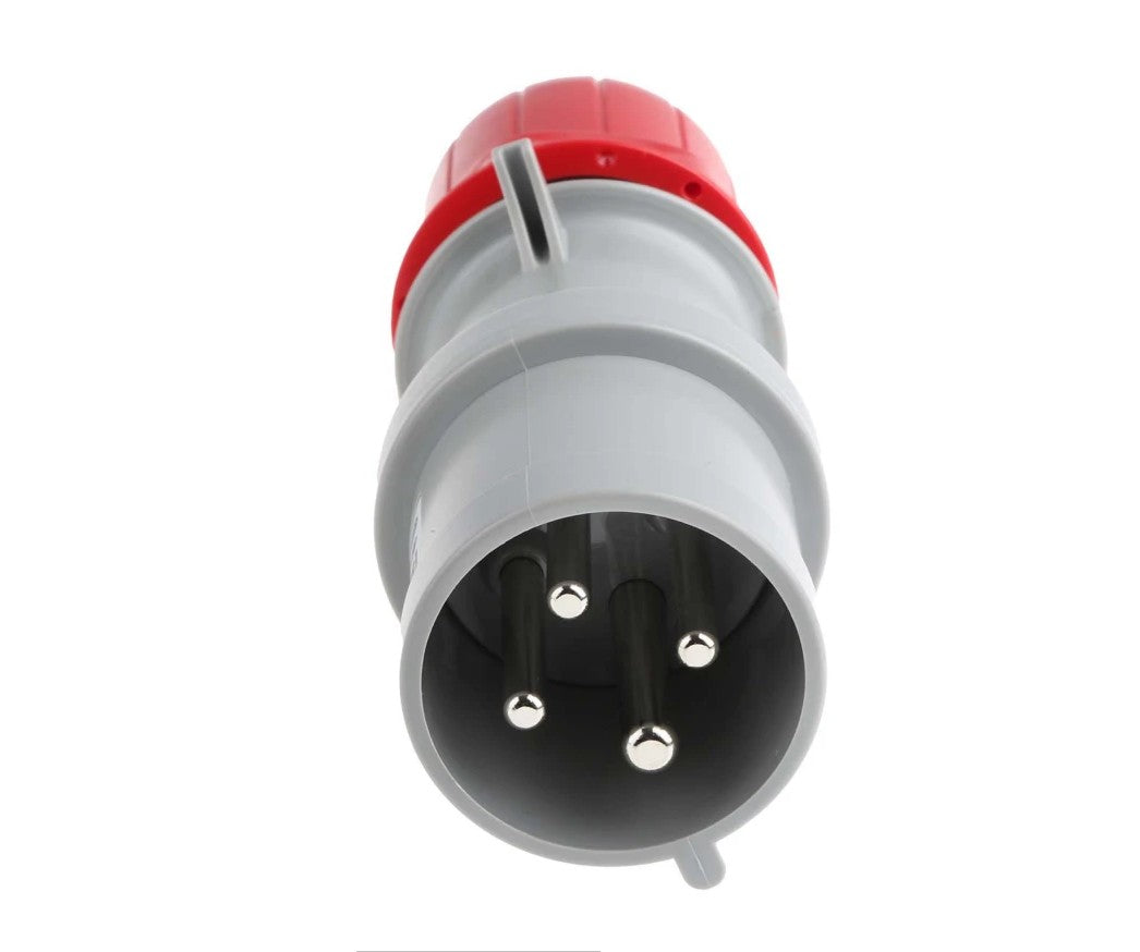 Scame IP44 Red Cable Mount 3P + E Industrial Power Plug, Rated At 32A, 415 Vx 4Pcs