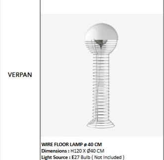 Verpan WIRE FLOOR LAMP ø 40 CM
