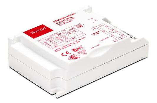 HELVAR EL1/2x18TCs Lifetime up to (h): 50000 Input voltage: 220 V – 240 V Lamp type: TC-DE (18 W)