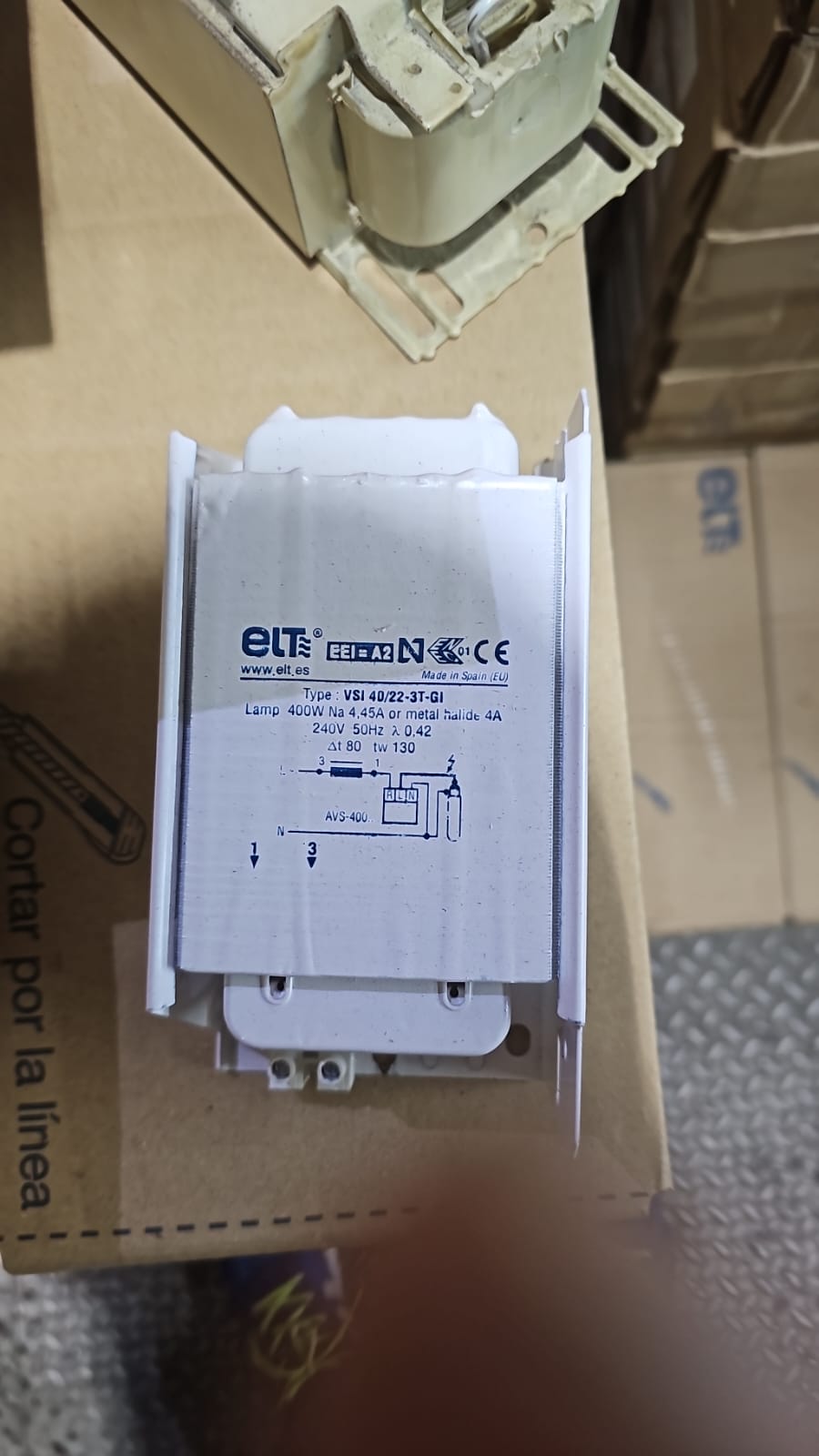 ELT VSI-40/22-32-GI 400W 240V 50Hz Metal Halide Ballast