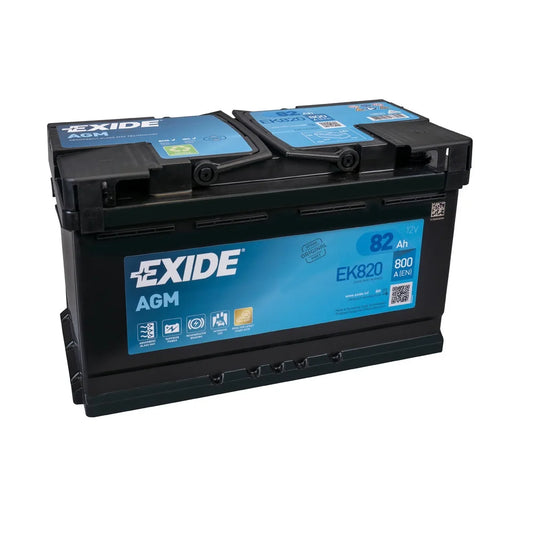 Exide DIN80-AGM L4 12V 80Ah Car Battery