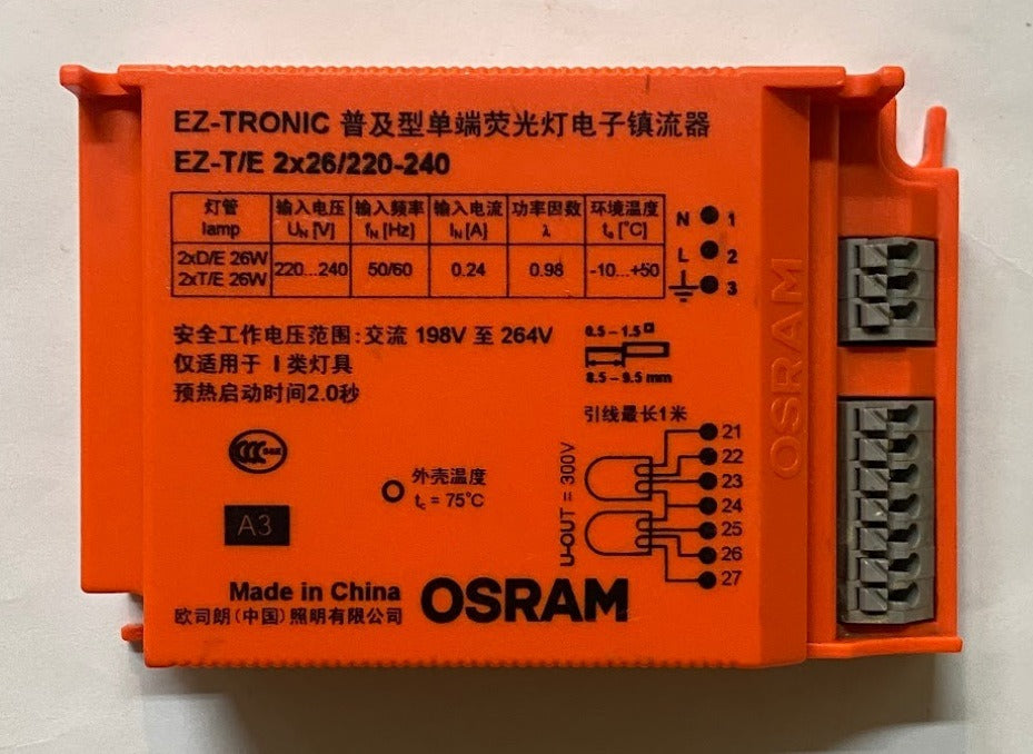 OSRAM EZ Tronic EZ-T/E 2x26/220-240V Ballast