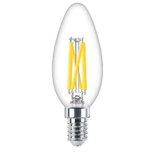 PHILIPS EYE COMFORT 3.5W E14 CANDLE FILAMENT LED LAMP (470lm) (WARM WHITE) (DIMMABLE)