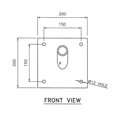 Hot Dipped Galvanized Wall Mounted Bracket for Greenmarker Streetlight