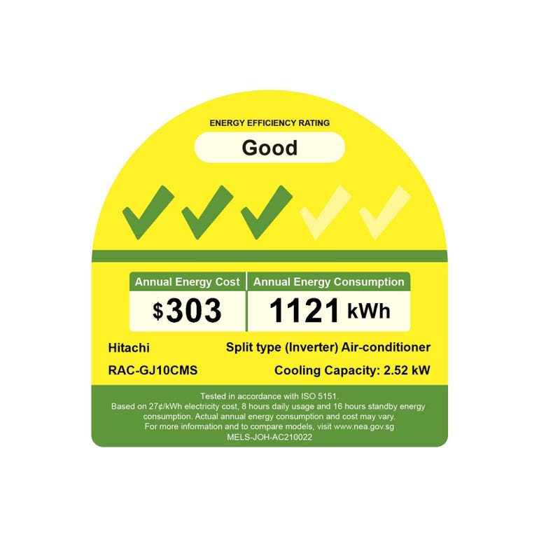 HITACHI INVERTER SINGLE SPLIT AIRCON - SUPPLY ONLY