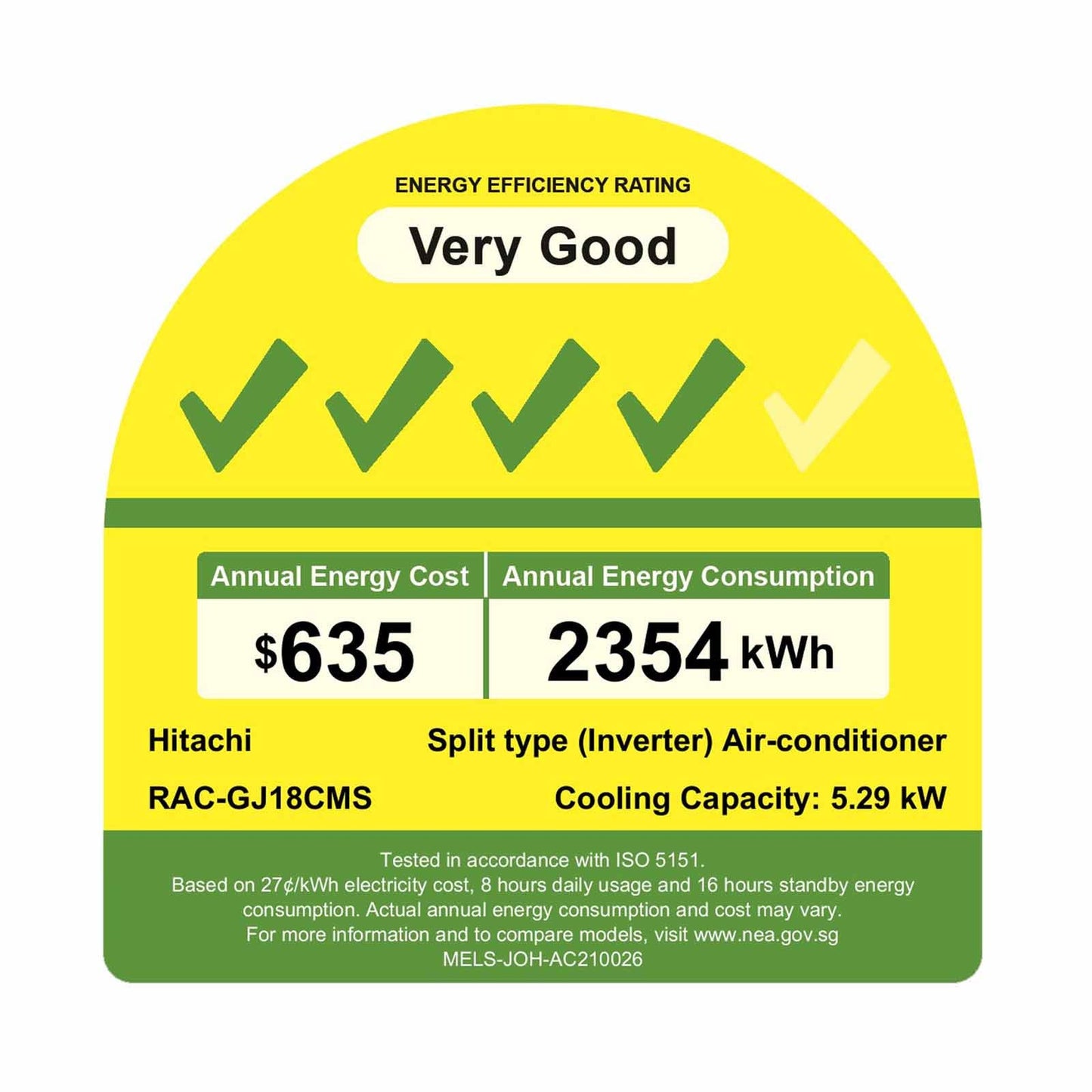 HITACHI INVERTER SINGLE SPLIT AIRCON - SUPPLY ONLY