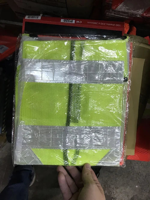 Aiko Green Safety Vest with words at back, Wording : Banksman, Fire Watchman, Lifting Supervisor, Rigger/Signal man, Security, Signal man, Traffic Controller | Model: VEST-G-