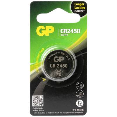GP CR2450 3v Lithium Battery Only